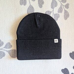 NWT American Eagle Outfitters Knit Beanie Unisex Black Basic